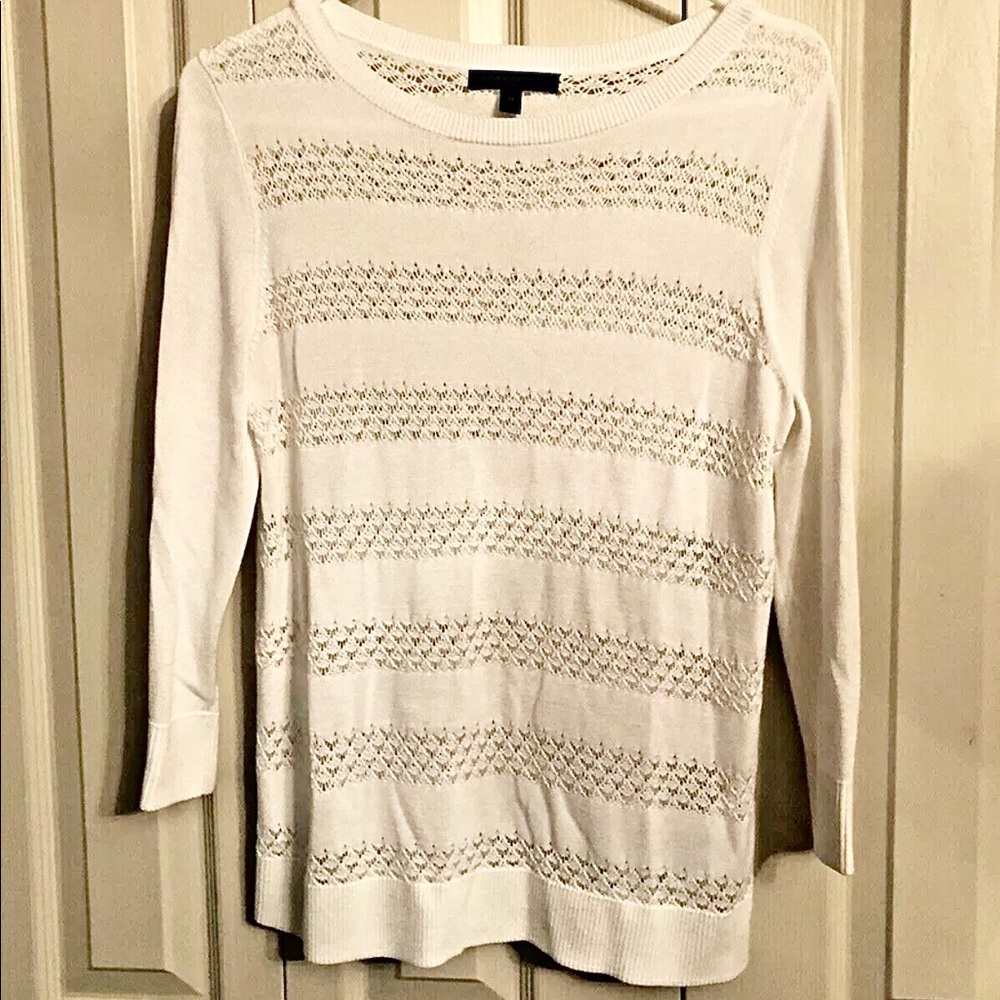 Banana Republic Open Weave Semi Sheer Sweater